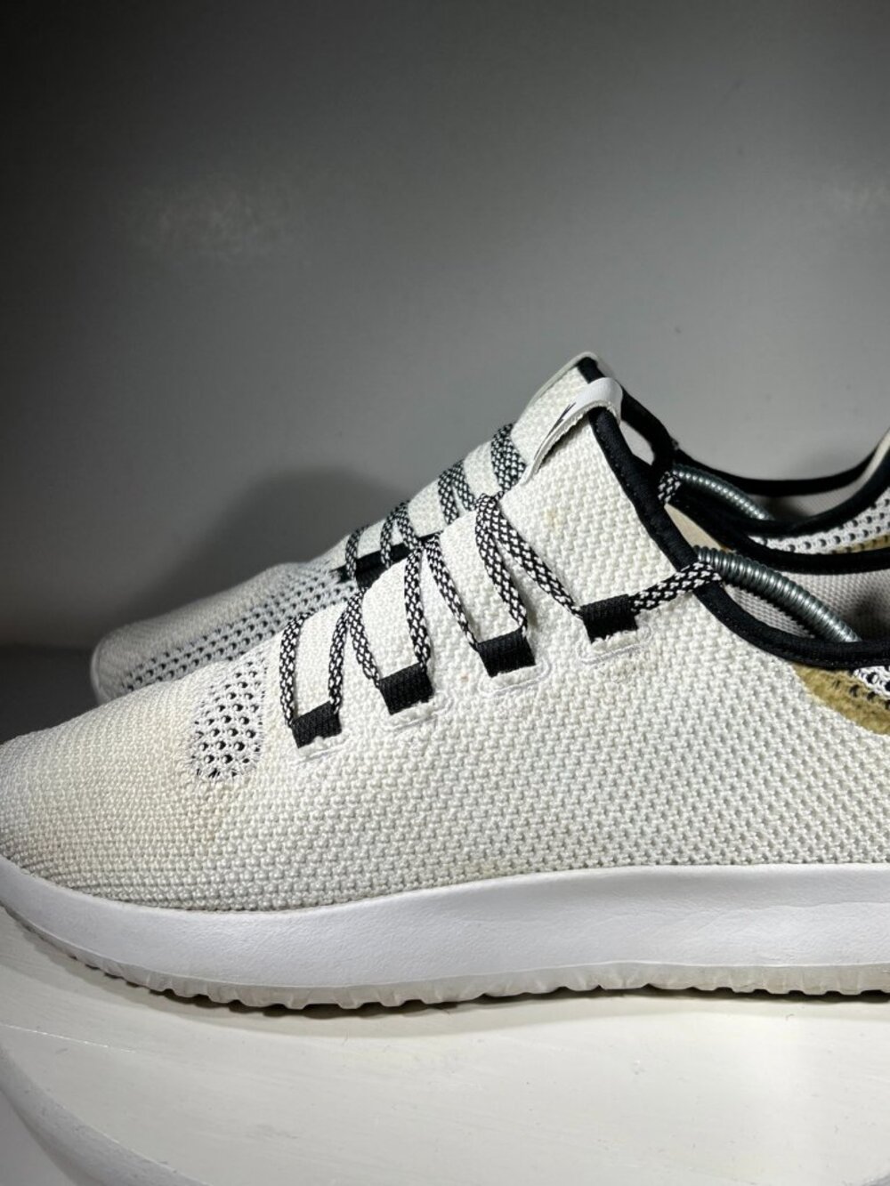 Adidas Originals Tubular Mens Running Shoes Size 11.5 White Sneakers - LIGHT USE